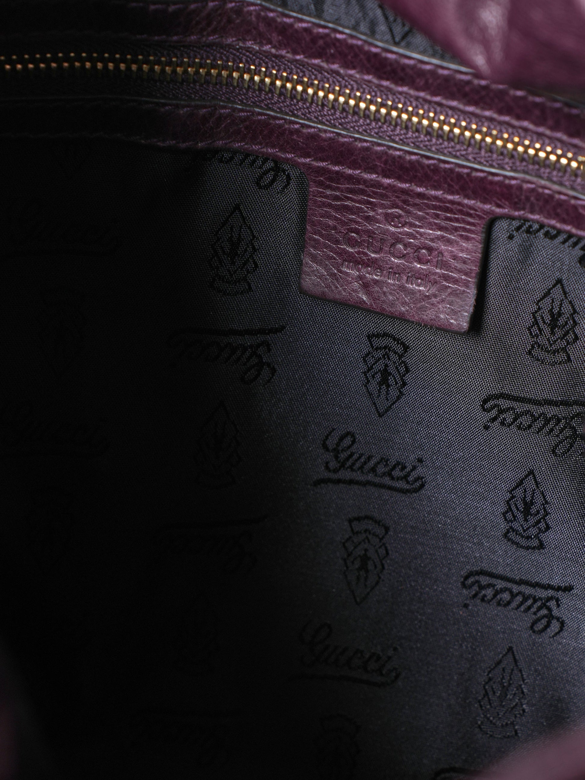Gucci Lou Saffiano Leather Top Handle Tote