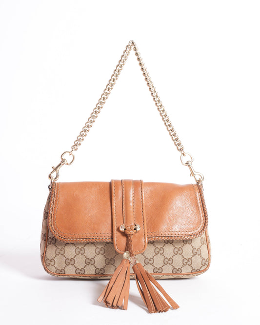 Gucci Chain Leather Shoulder Bag