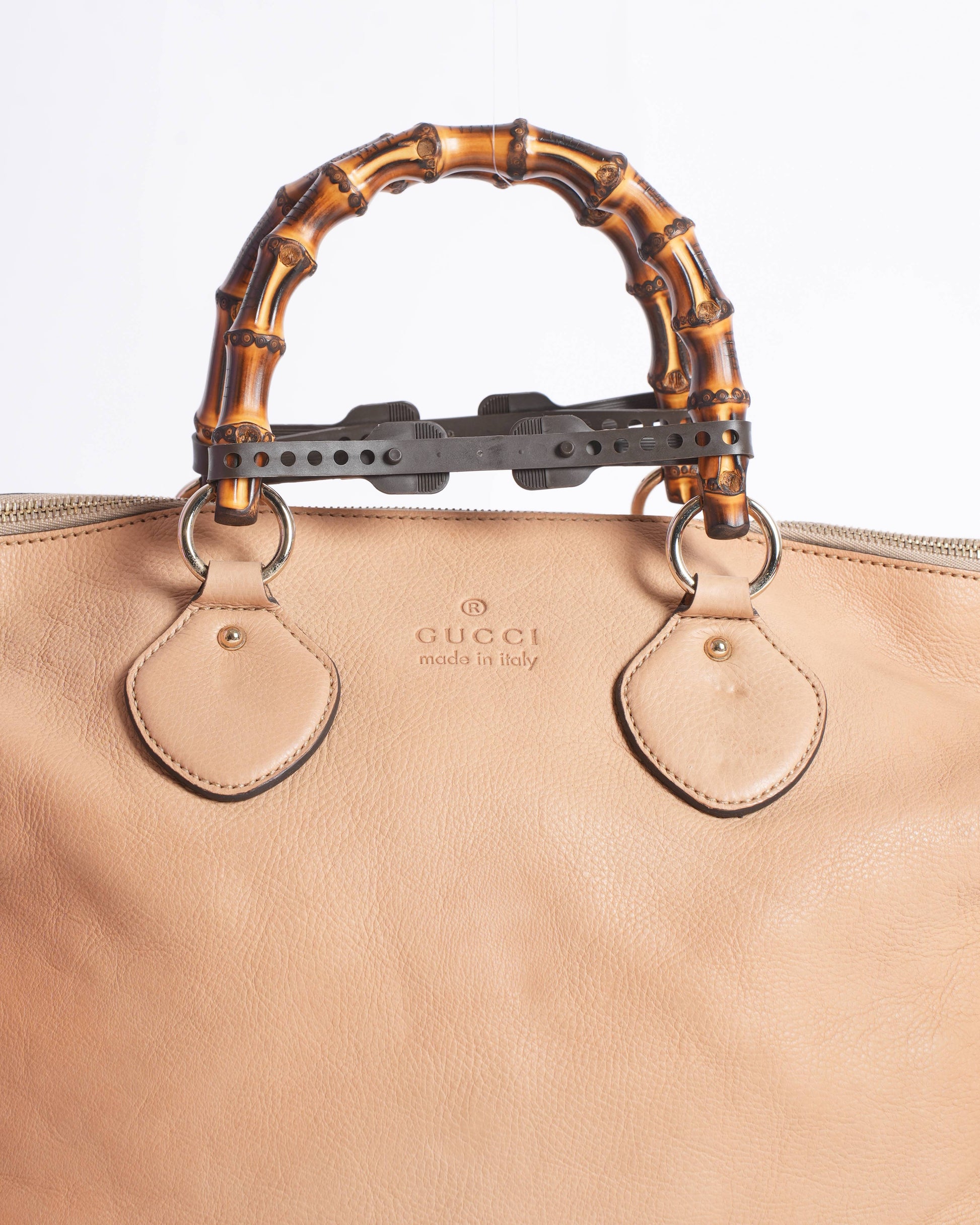 Gucci Lou Leather Top Handle Tote