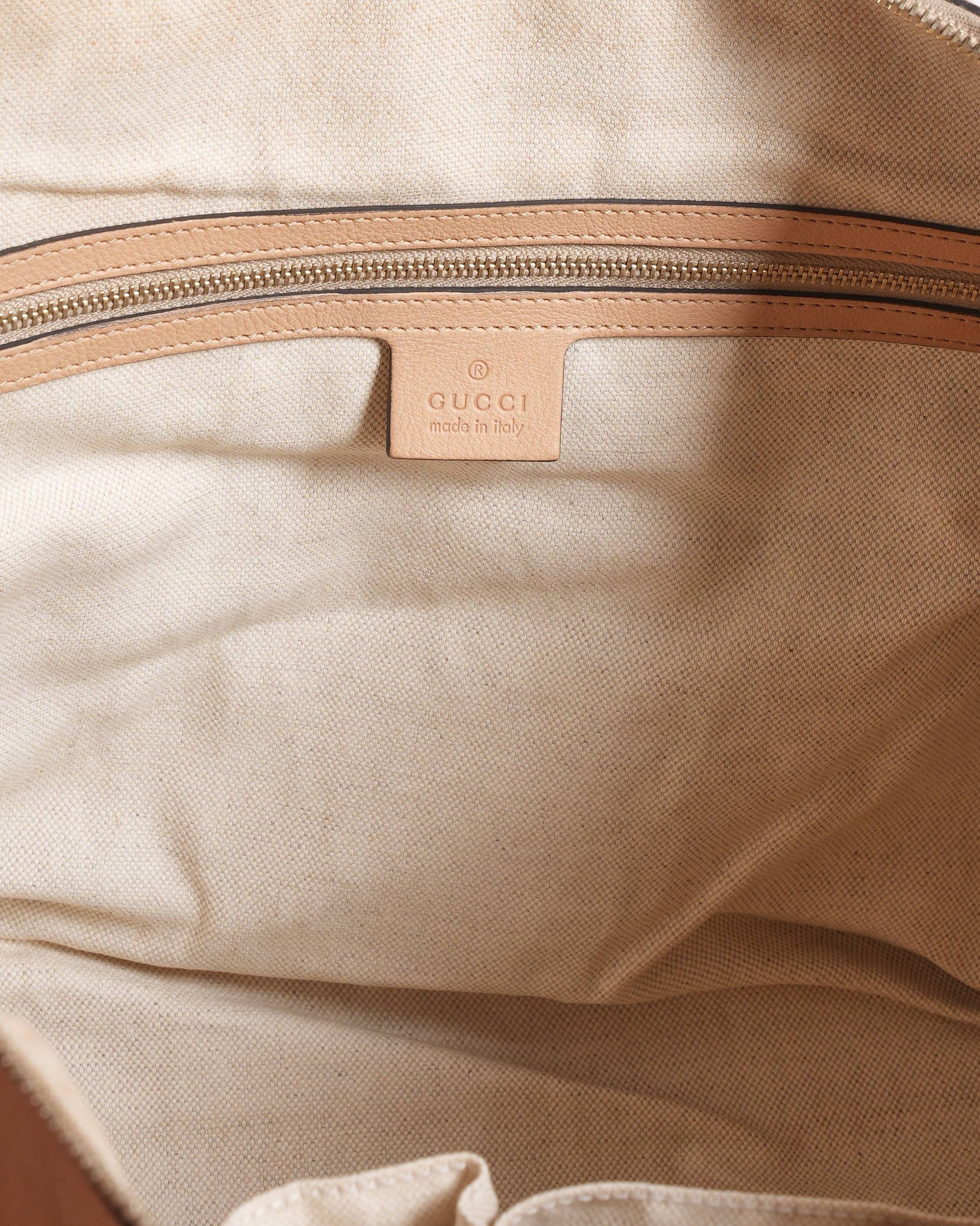 Gucci Lou Leather Top Handle Tote