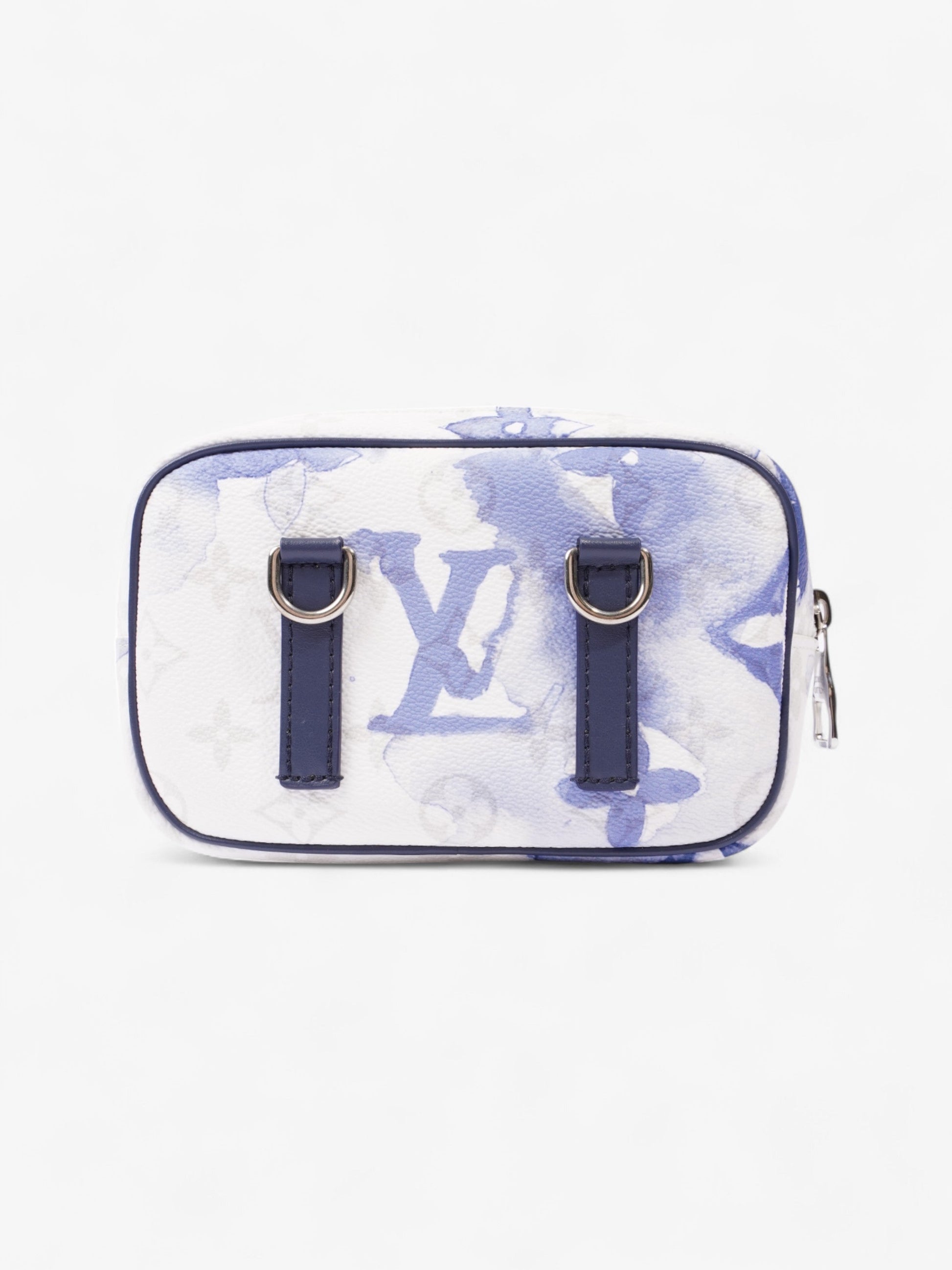 Louis Vuitton Outdoor Pouch White / Blue Coated Canvas