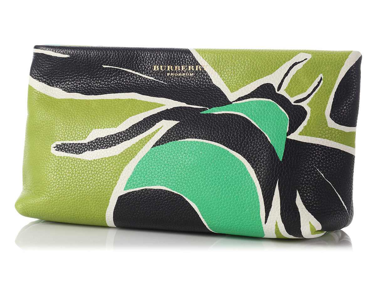 Burberry Green Bee Prorsum Clutch
