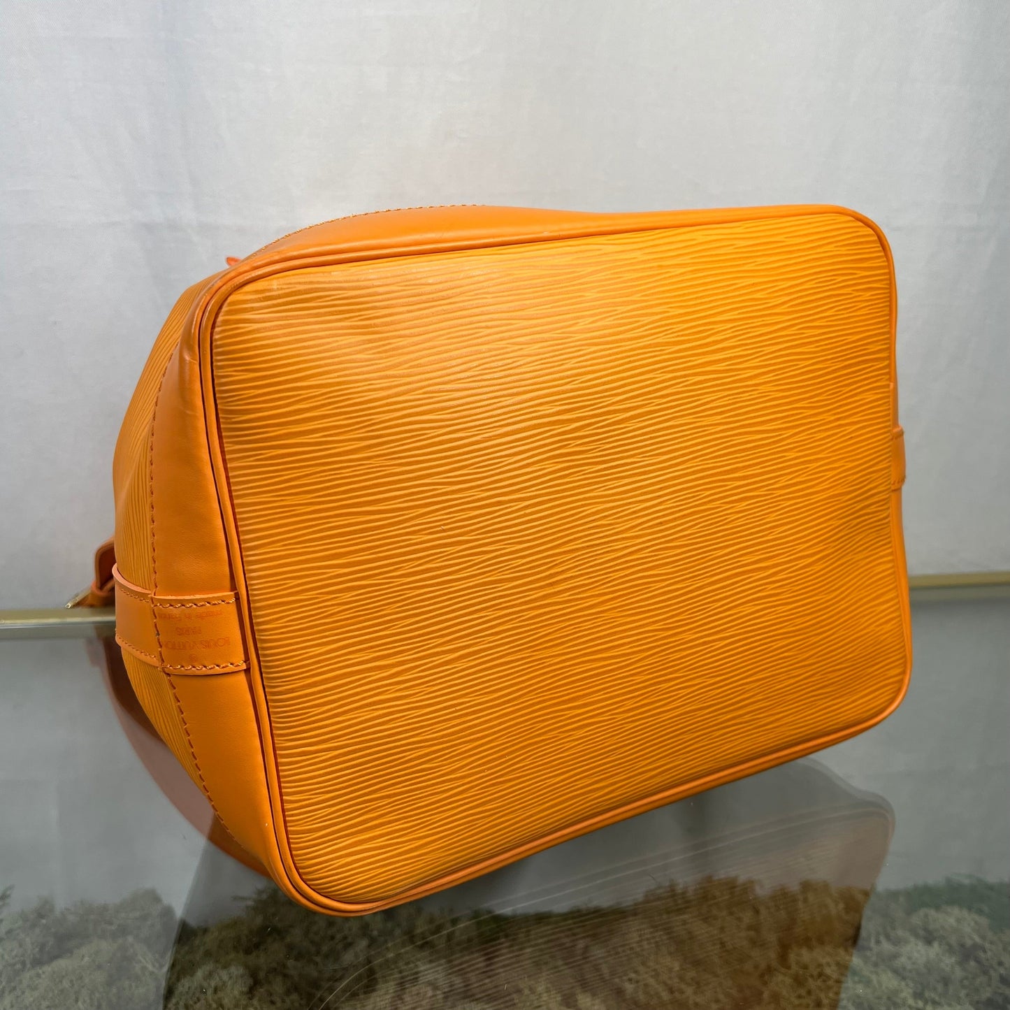 LOUIS VUITTON Petit Noe Mandarin Epi Leather Bucket Bag