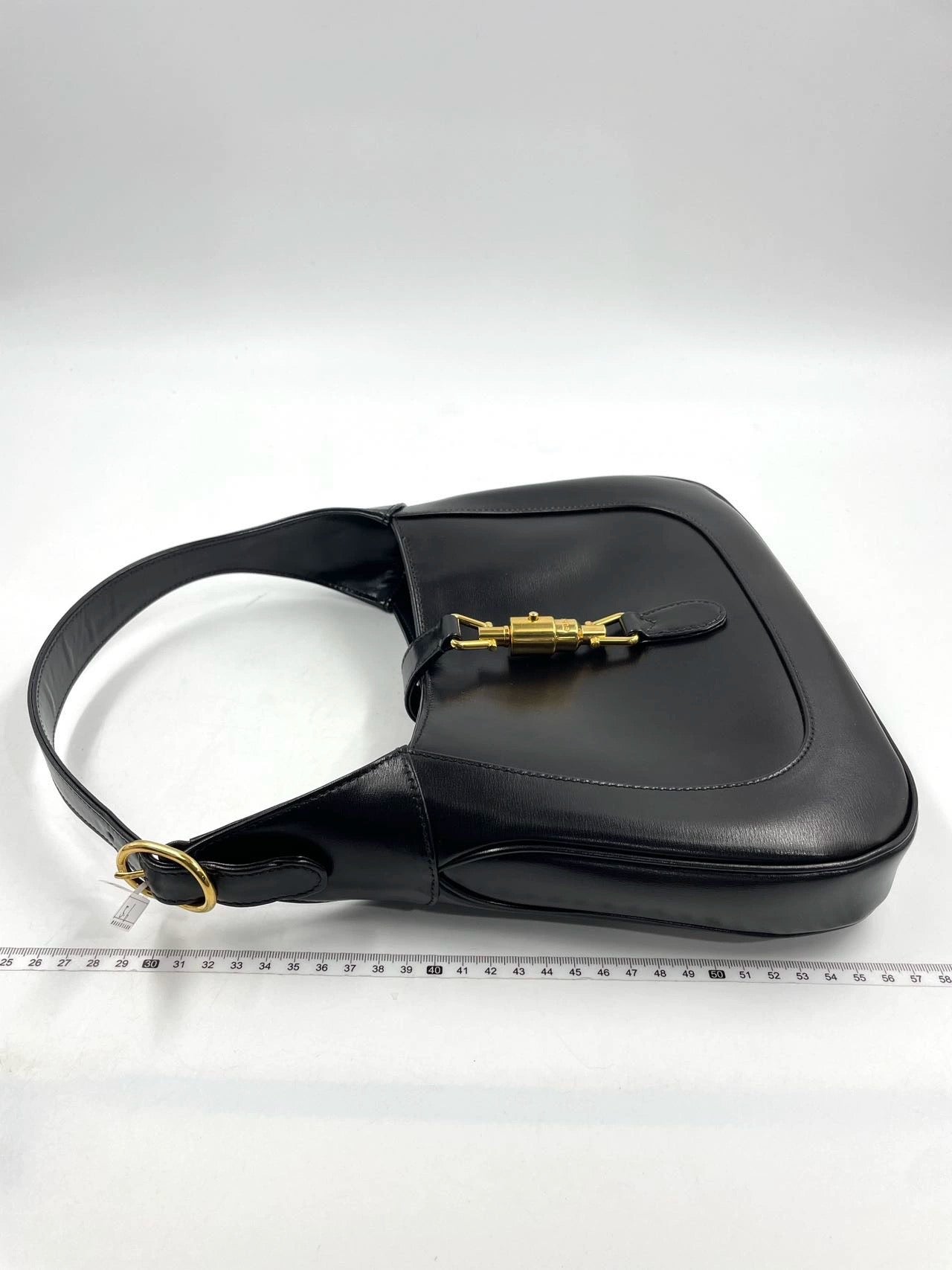 Gucci Jackie 1961 Black Leather Bag with Adjustable Strap