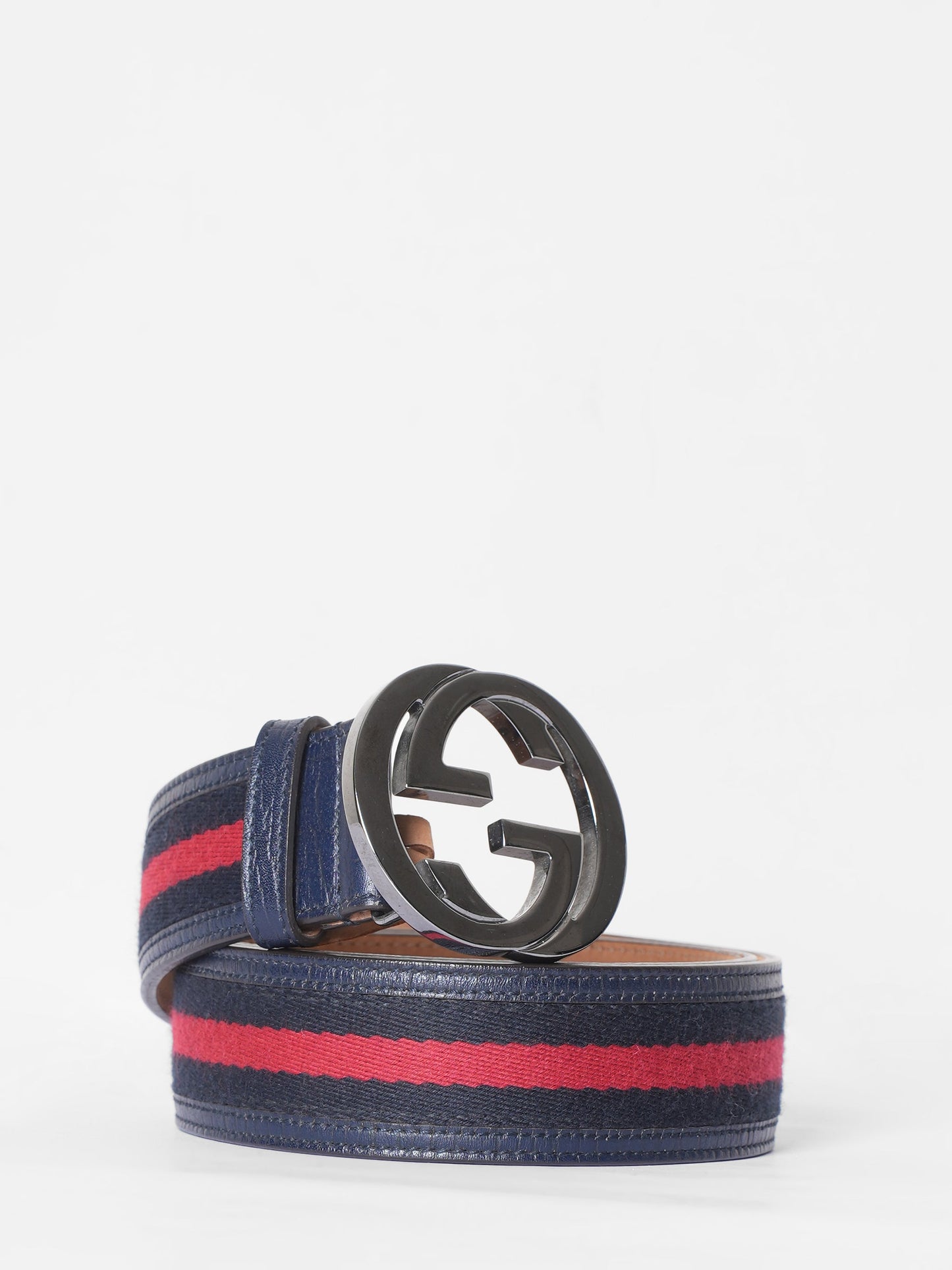 Gucci Lou Leather Canvas Handbag