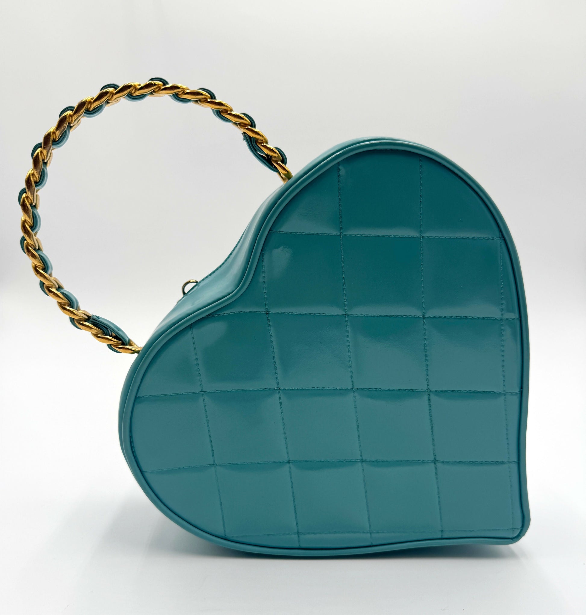 Chanel 1995 Barbie Blue & Pink Heart Vanity Bag