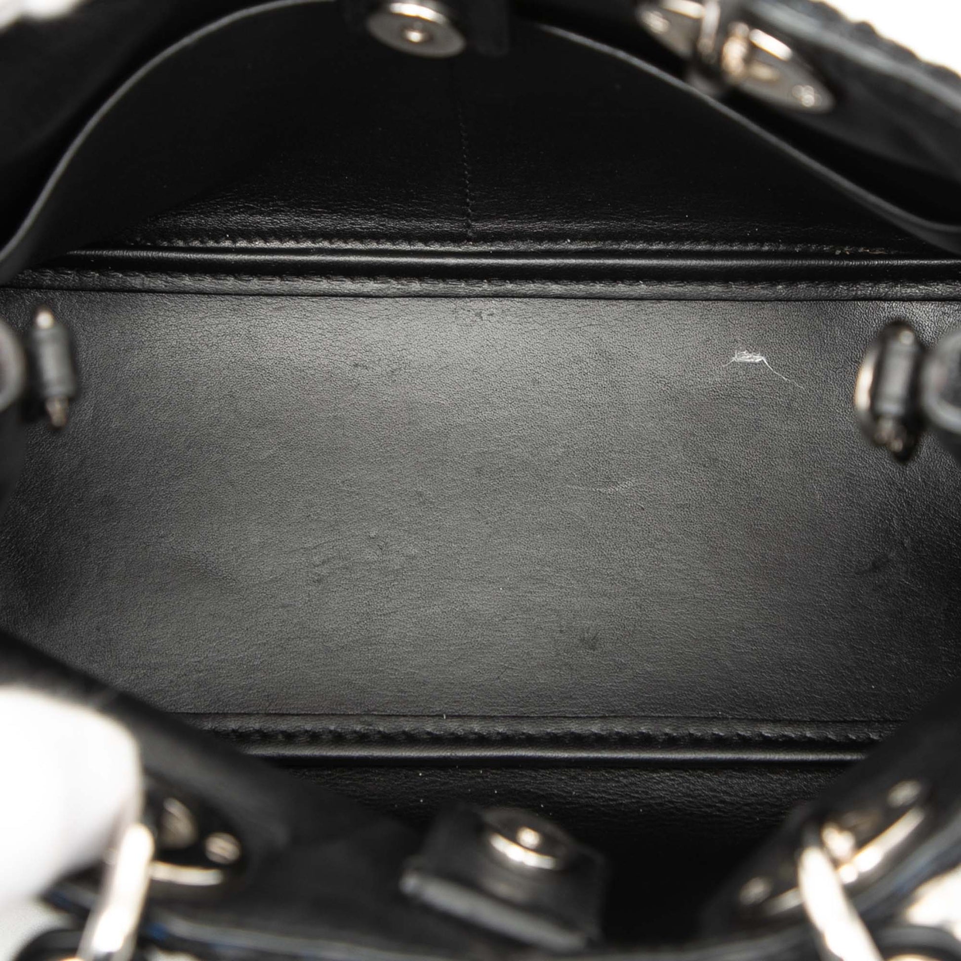 Blue Dior Small Tweed Patch Diorissimo Tote Satchel