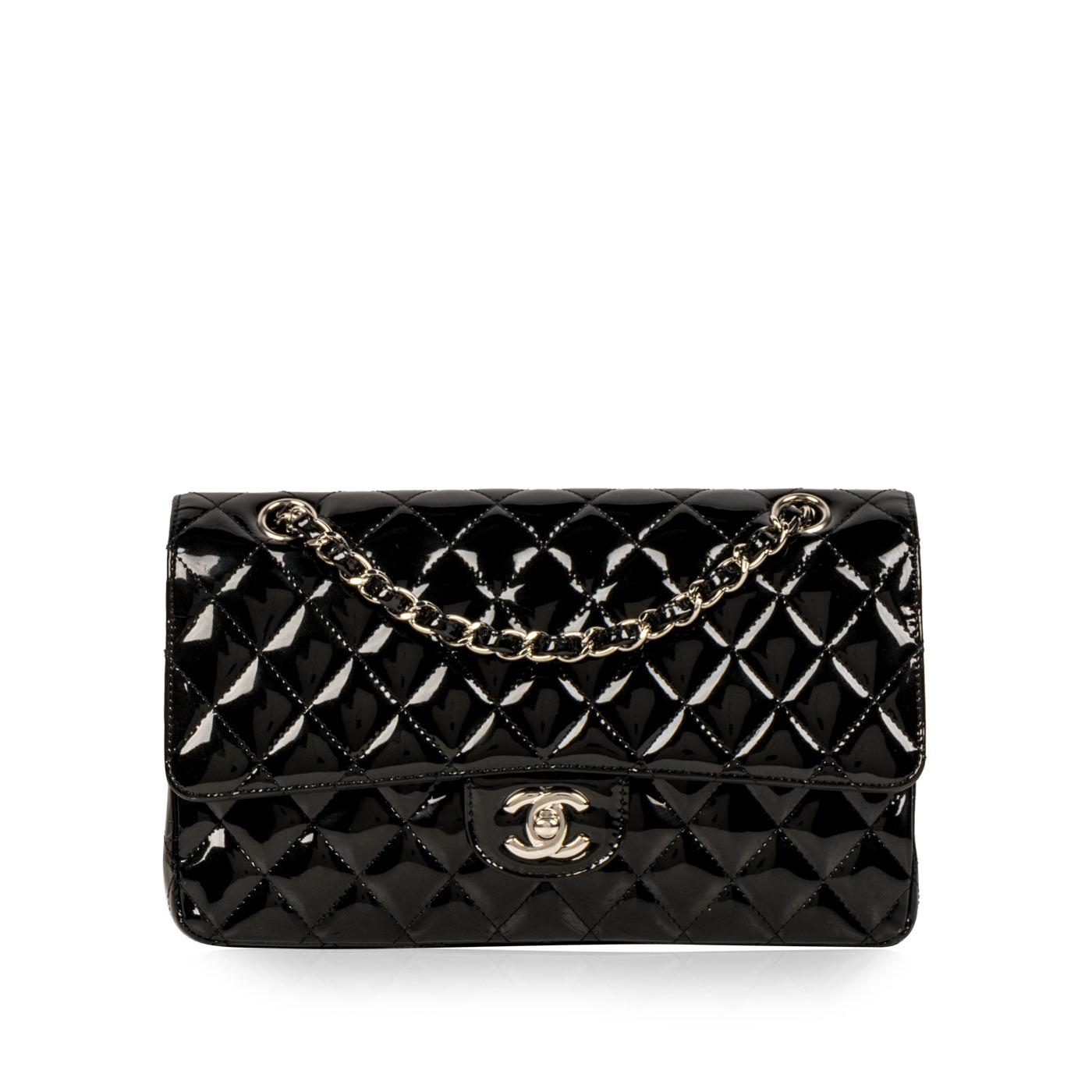Chanel Classic Flap Bag - Medium - Patent Black