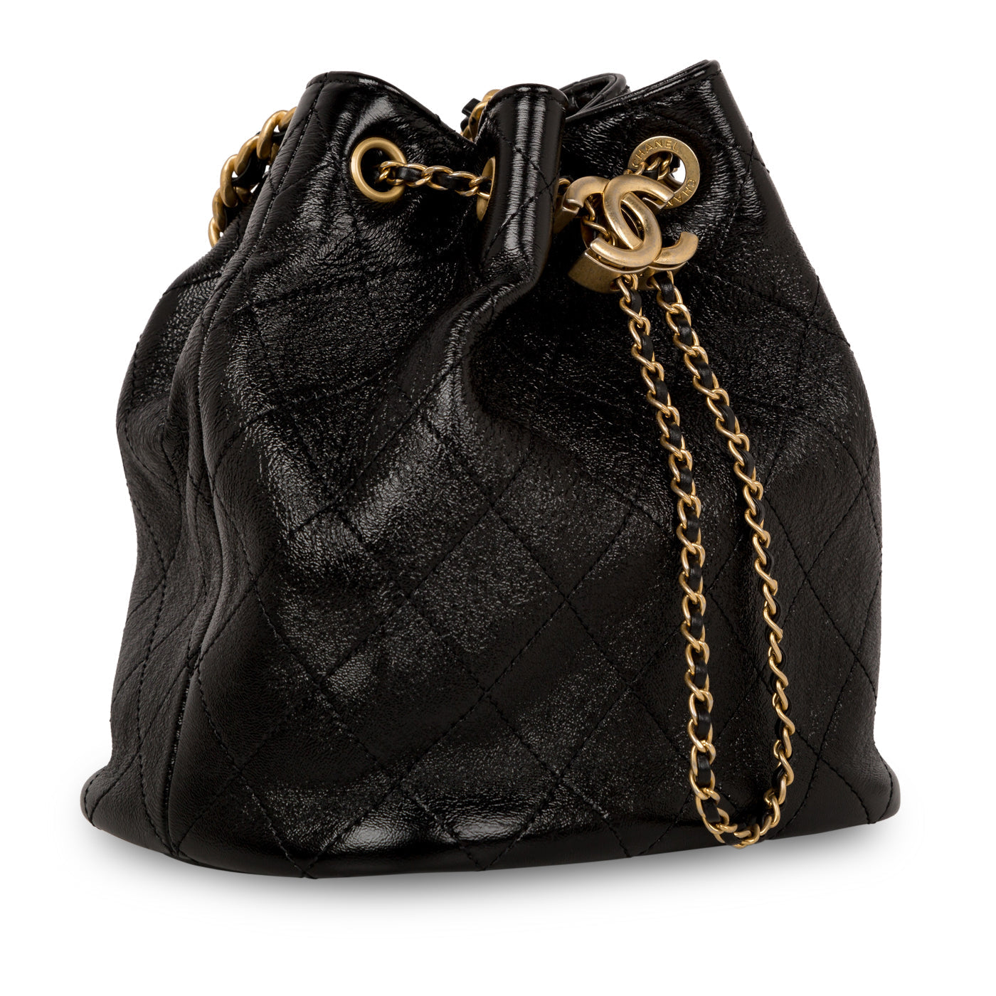 Chanel Glazed Lambskin Bucket Bag