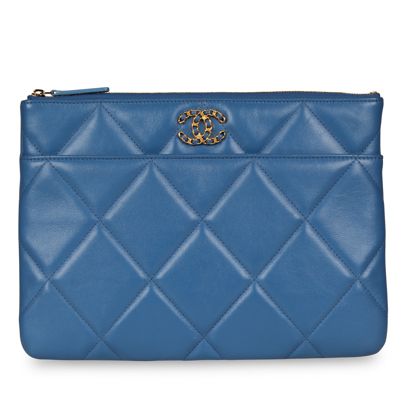 Chanel 19 Flap Clutch - Royal Blue