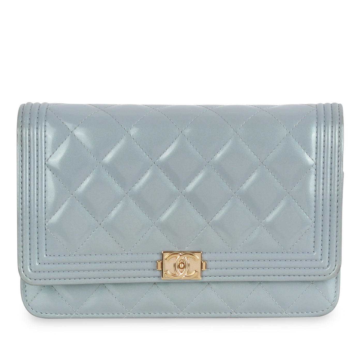 Chanel Boy WOC - Blue Patent