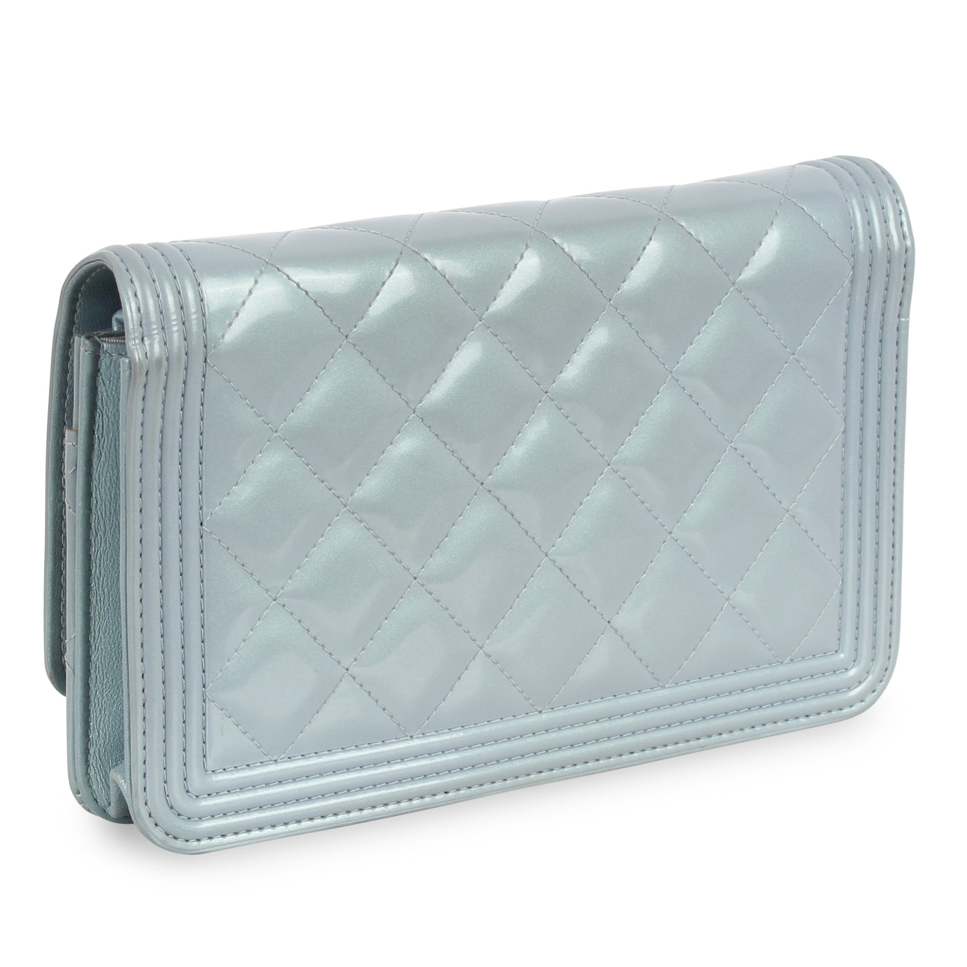 Chanel Boy WOC - Blue Patent