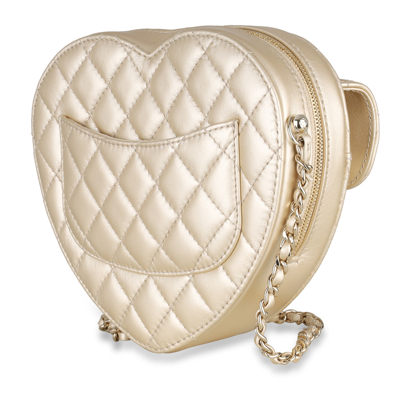 Chanel Heart Bag - Champagne