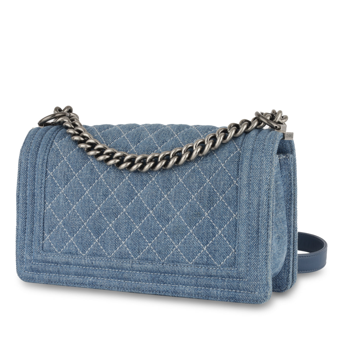 Chanel Old Medium Boy Bag - Denim