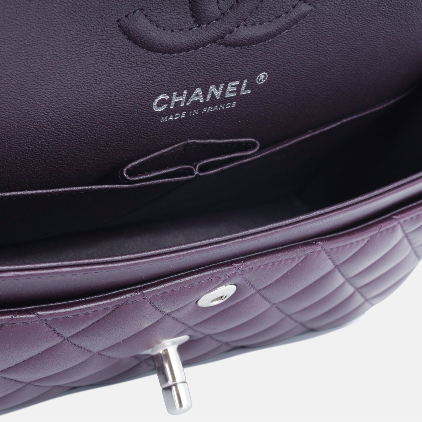 Chanel Small Classic Flap Bag - Aubergine