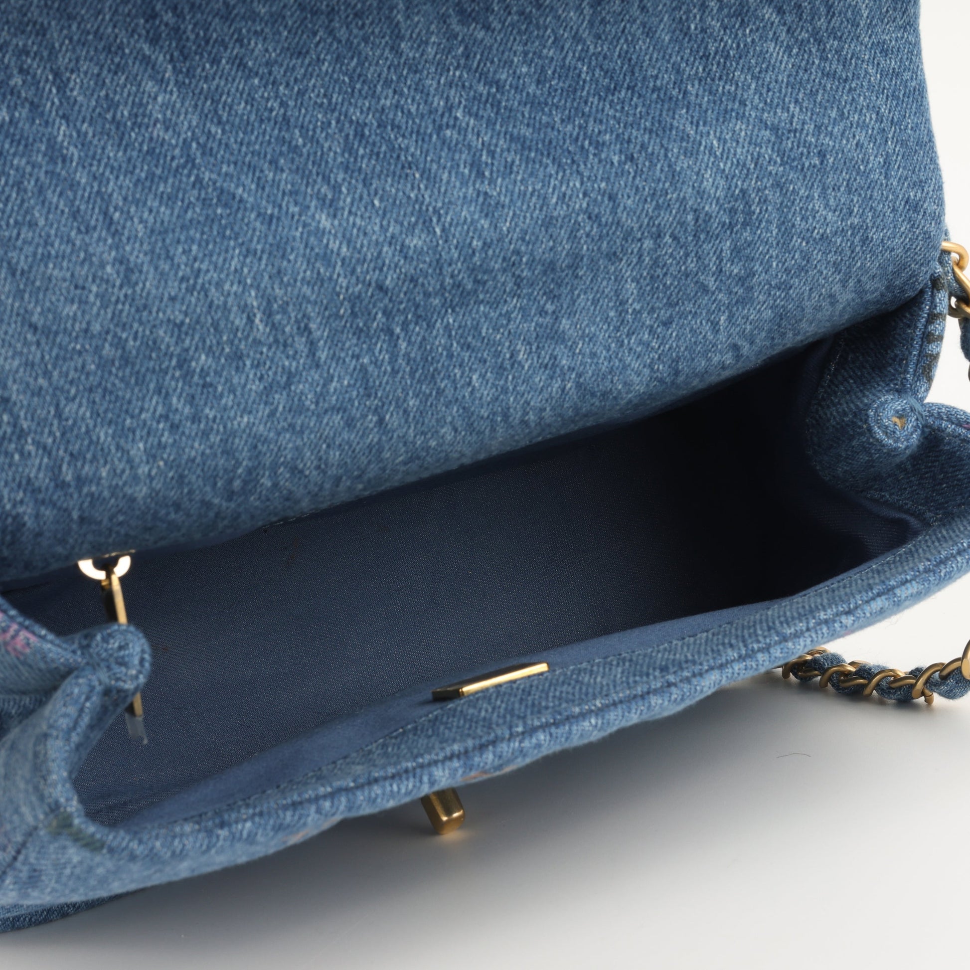 Chanel Small Flap Bag - Denim Logo