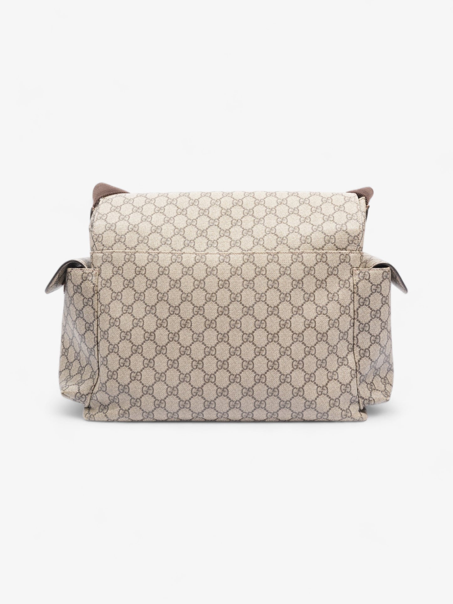 Gucci Baby Changing Bag Beige And Ebony GG Supreme Coated Canvas