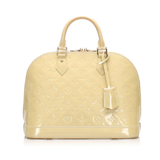 Louis Vuitton Vernis Alma PM White