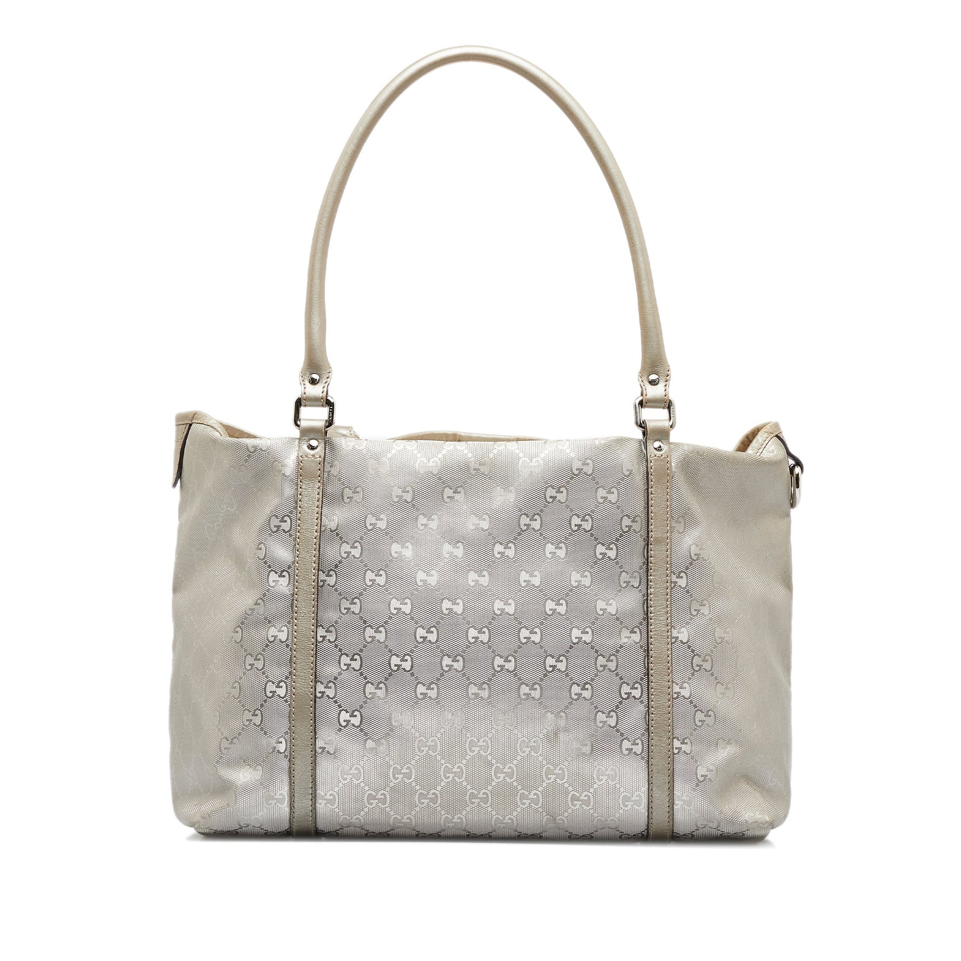 Gucci Joy Silver Leather Tote