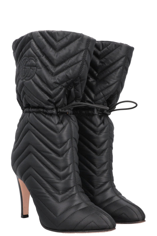 GUCCI Quilted Marmont Boots Black