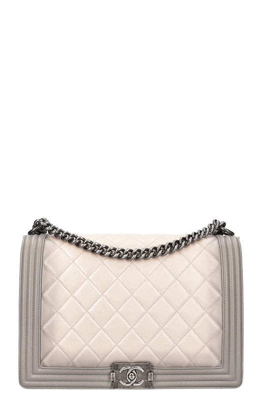 CHANEL Boy Bag Large Grey