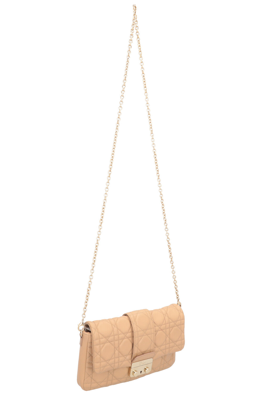 CHRISTIAN DIOR Miss Dior Promenade WOC Leather Beige