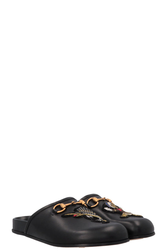 GUCCI x Disney Donald Duck Horsebit Slippers Leather Black