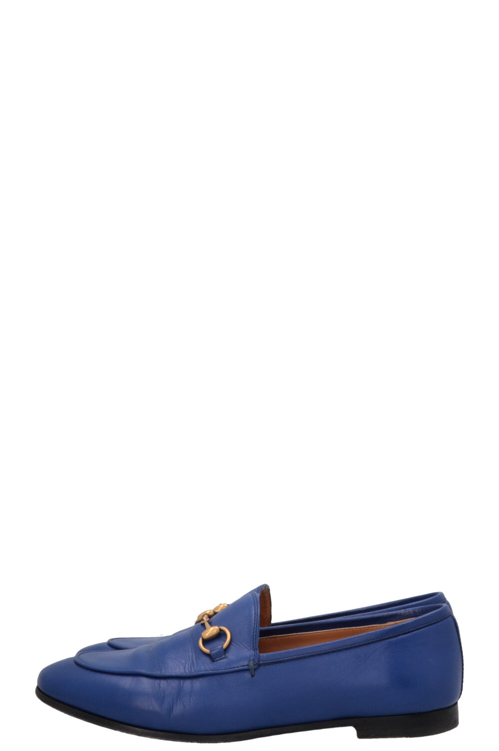GUCCI Jordaan Loafers Leather Royal Blue