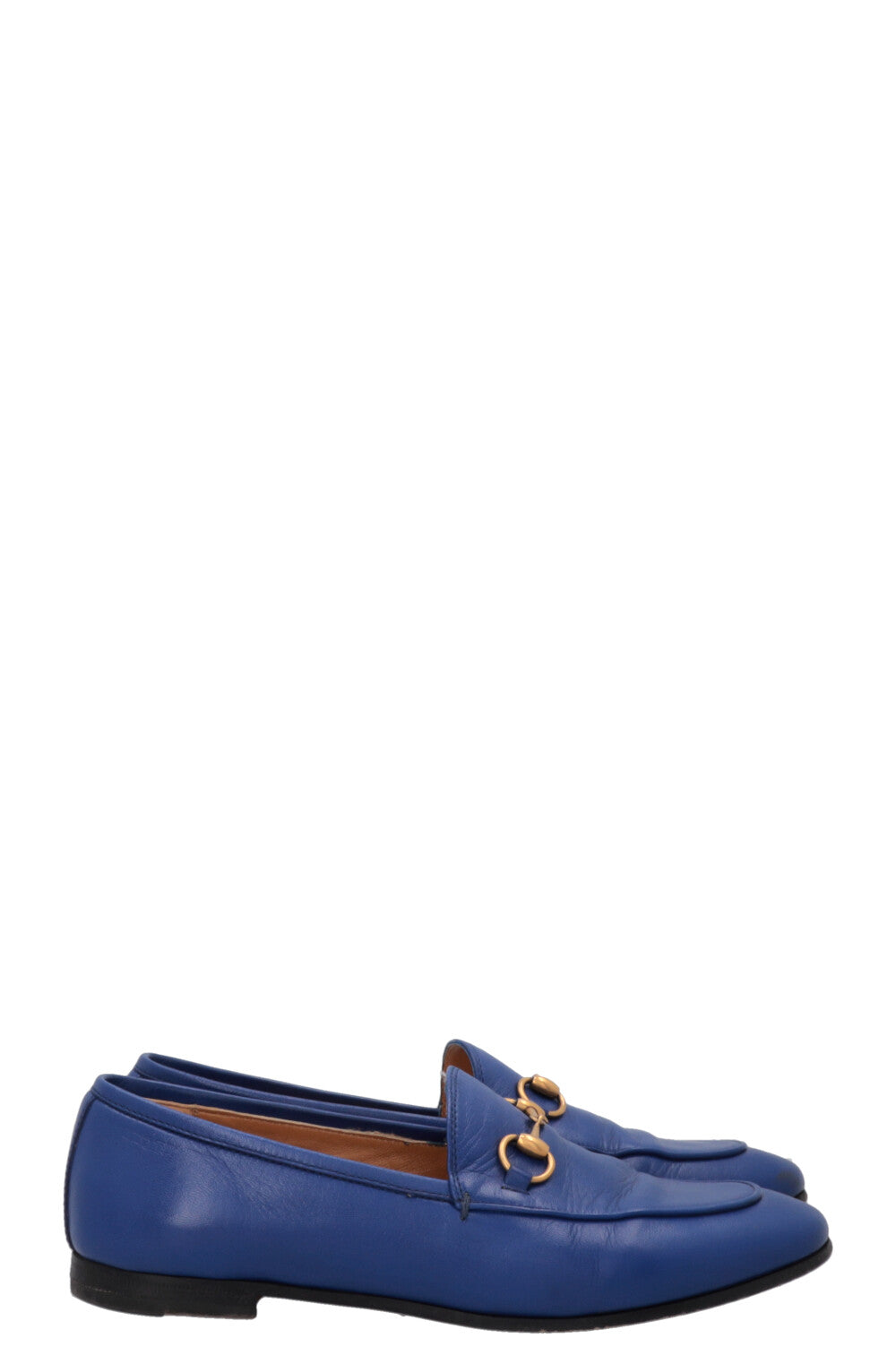 GUCCI Jordaan Loafers Leather Royal Blue