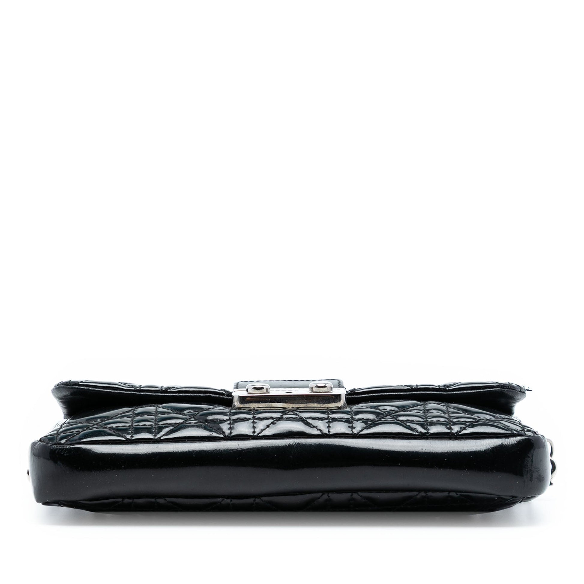 Black Dior Patent Cannage Miss Dior Promenade Crossbody