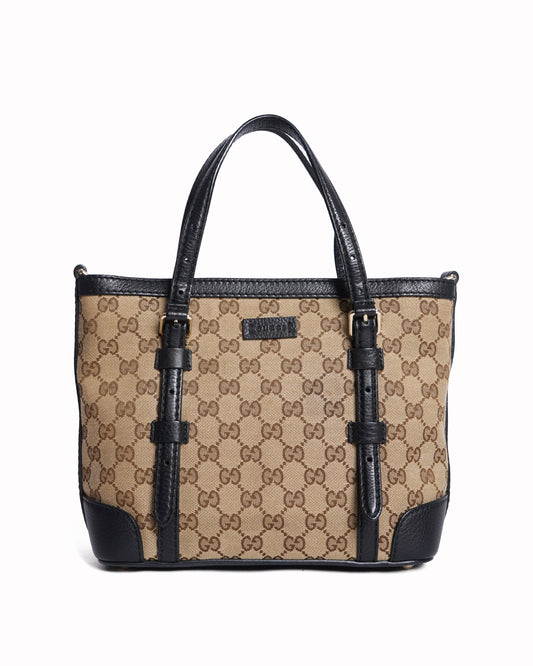Gucci Monogram Leather Mini Tote