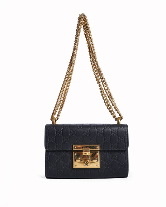 Gucci Lou Chain Leather Shoulder Bag