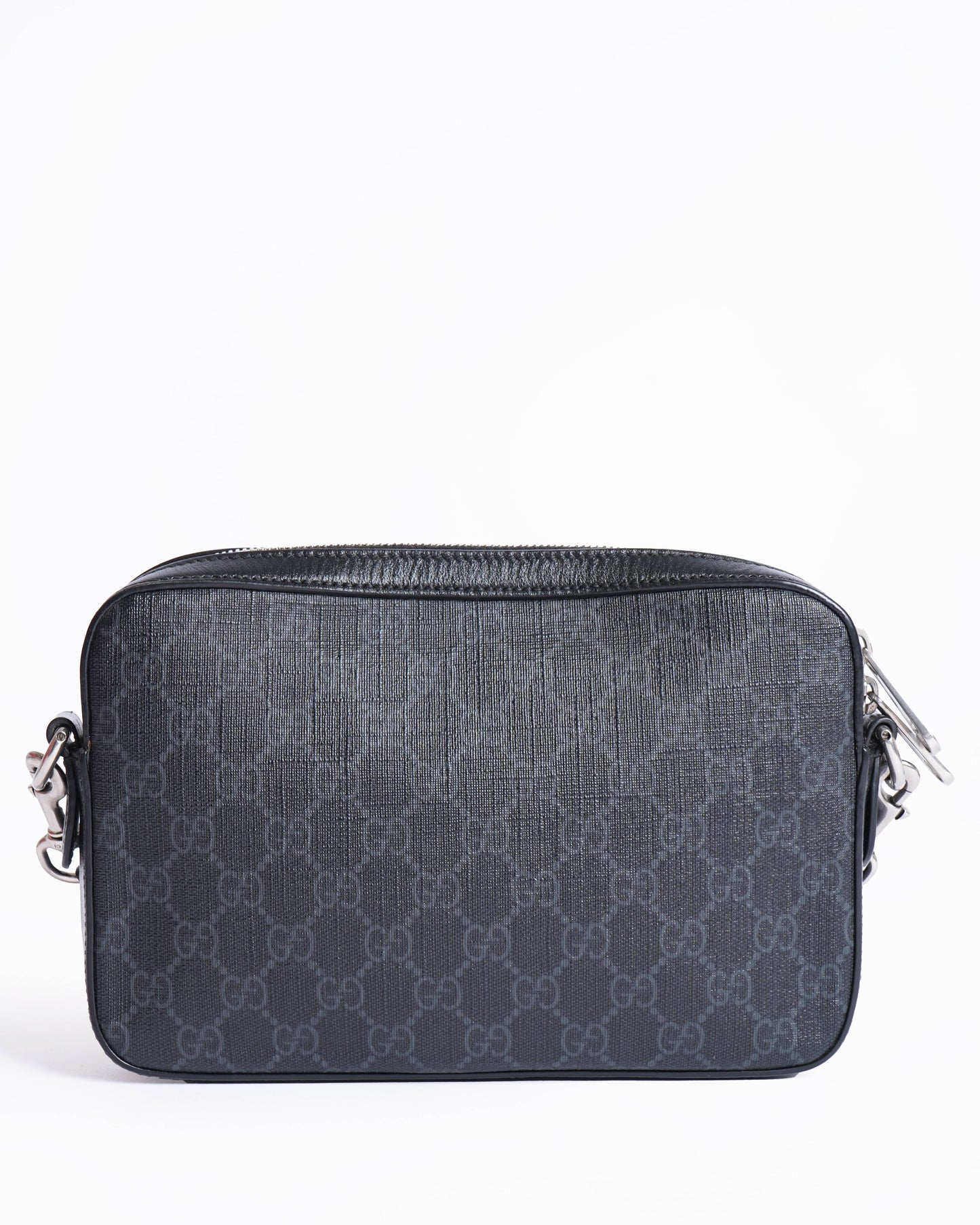 Gucci Lou Monogram Leather Canvas Crossbody