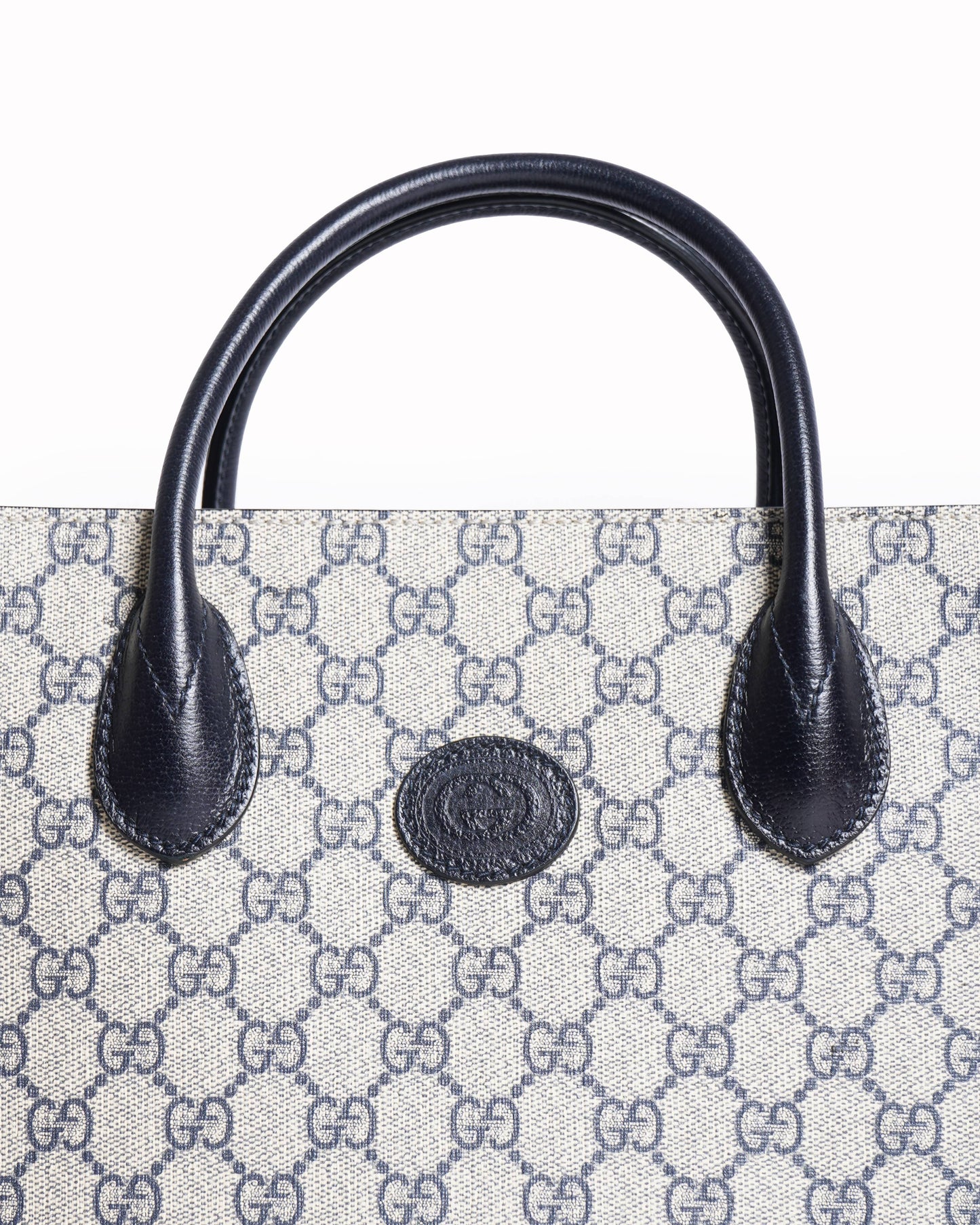 Gucci Leather Canvas Tote