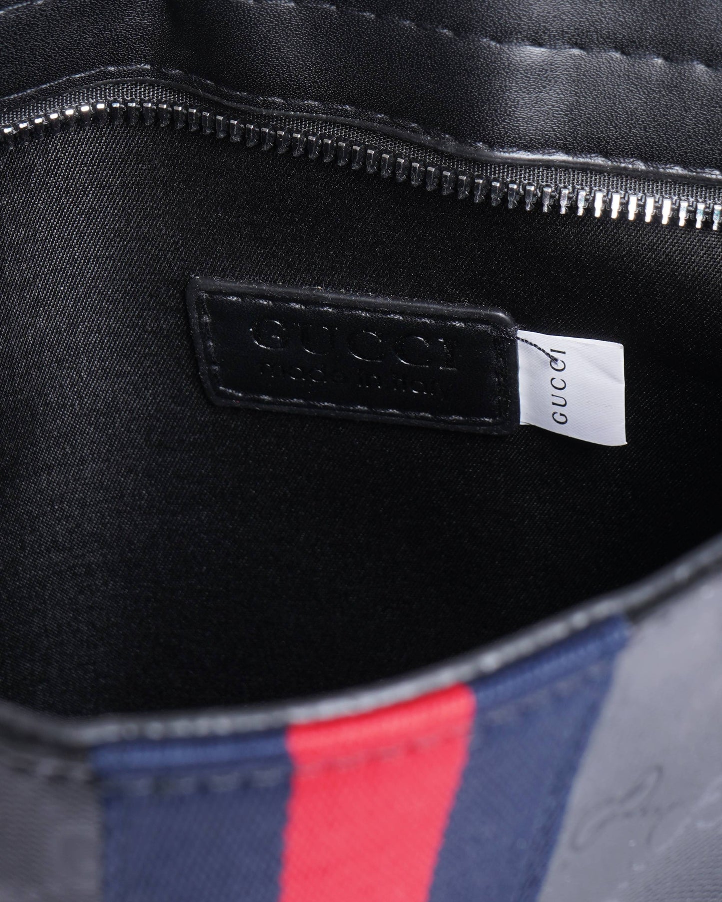 Gucci Lou Monogram Leather Canvas Crossbody