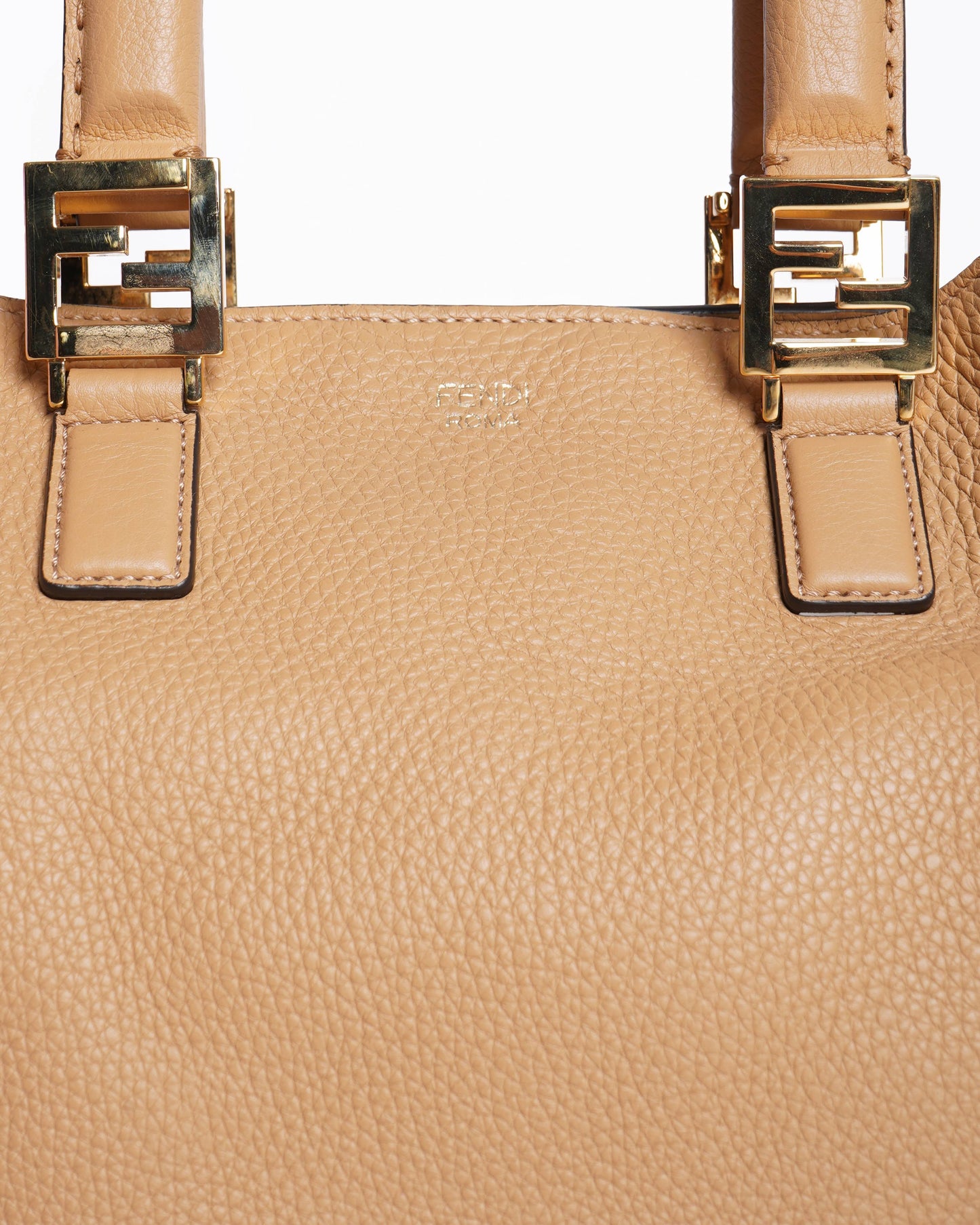 Fendi Selleria Romano Leather Tote Shoulder Bag