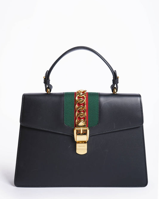 Gucci Lou Chain Leather Shoulder Bag