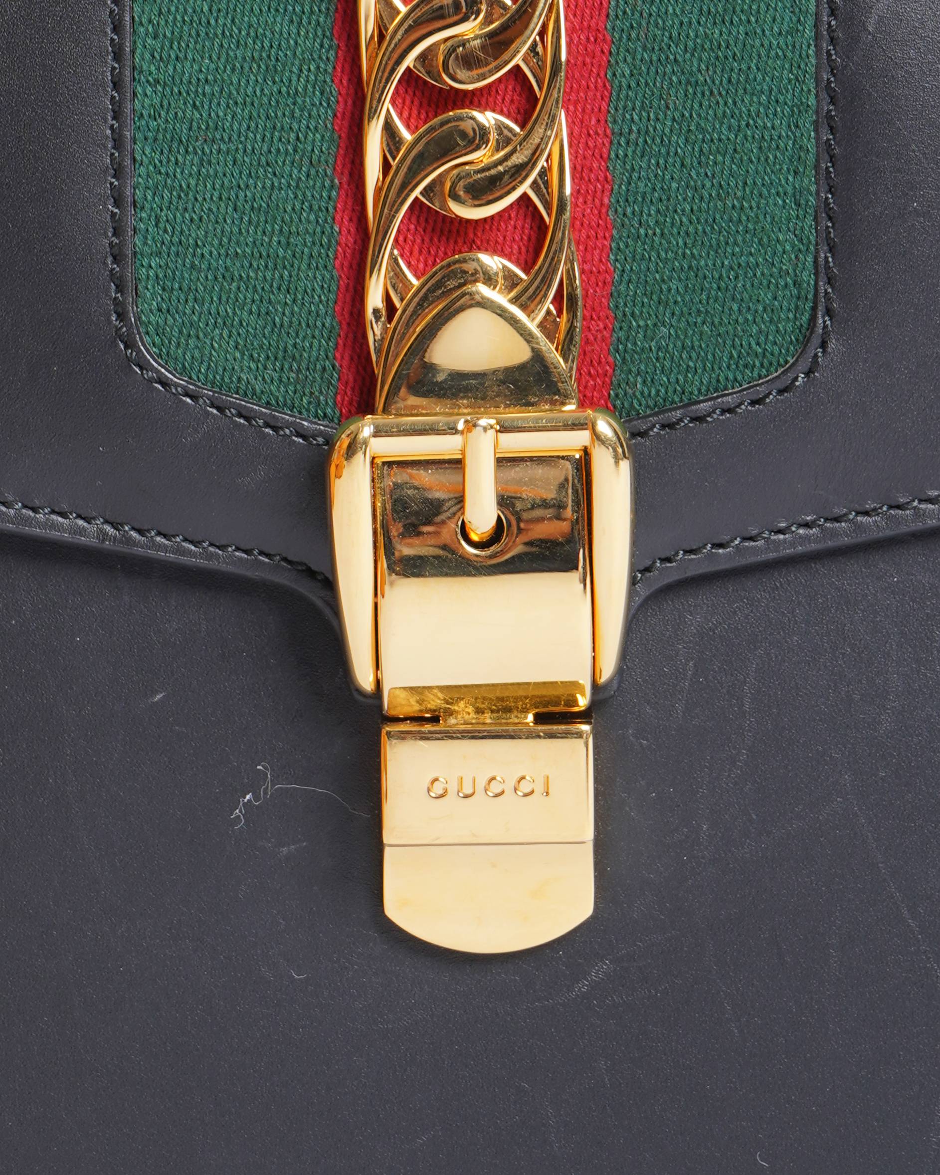 Gucci Lou Chain Leather Shoulder Bag