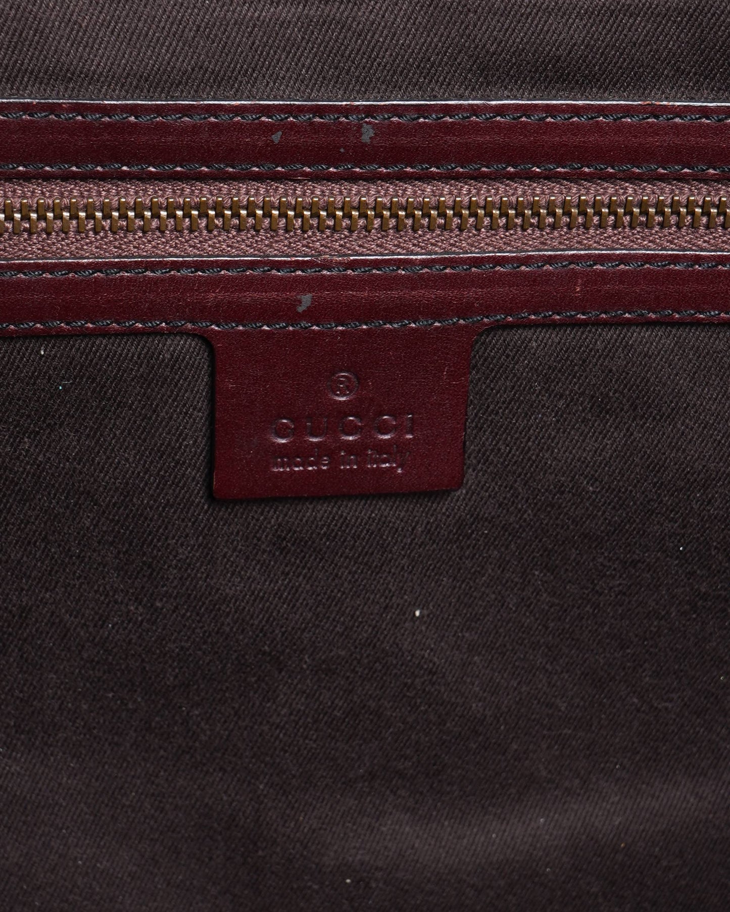 Gucci Lou Monogram Leather Canvas Shoulder Bag