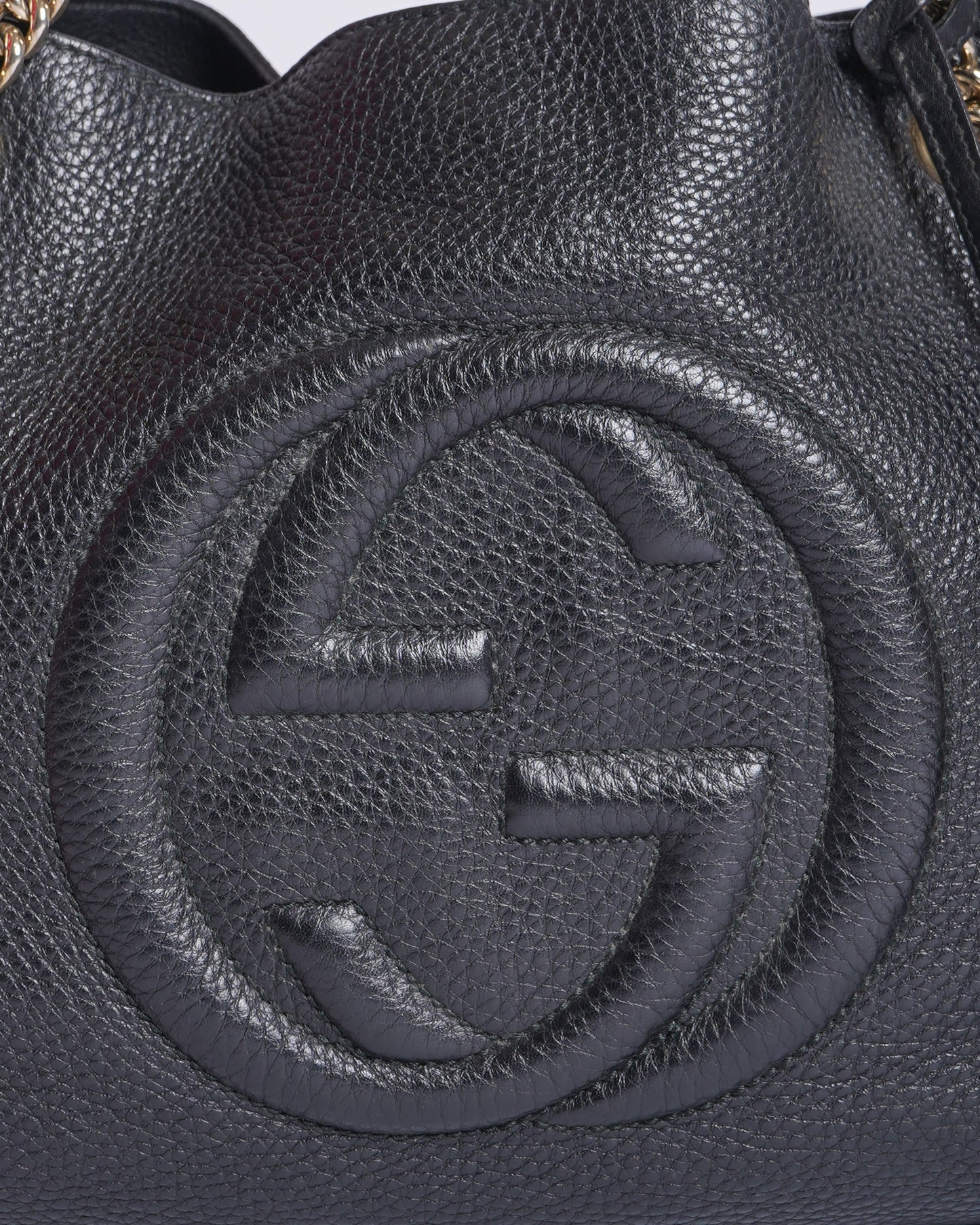 Gucci Lou Chain Leather Tote