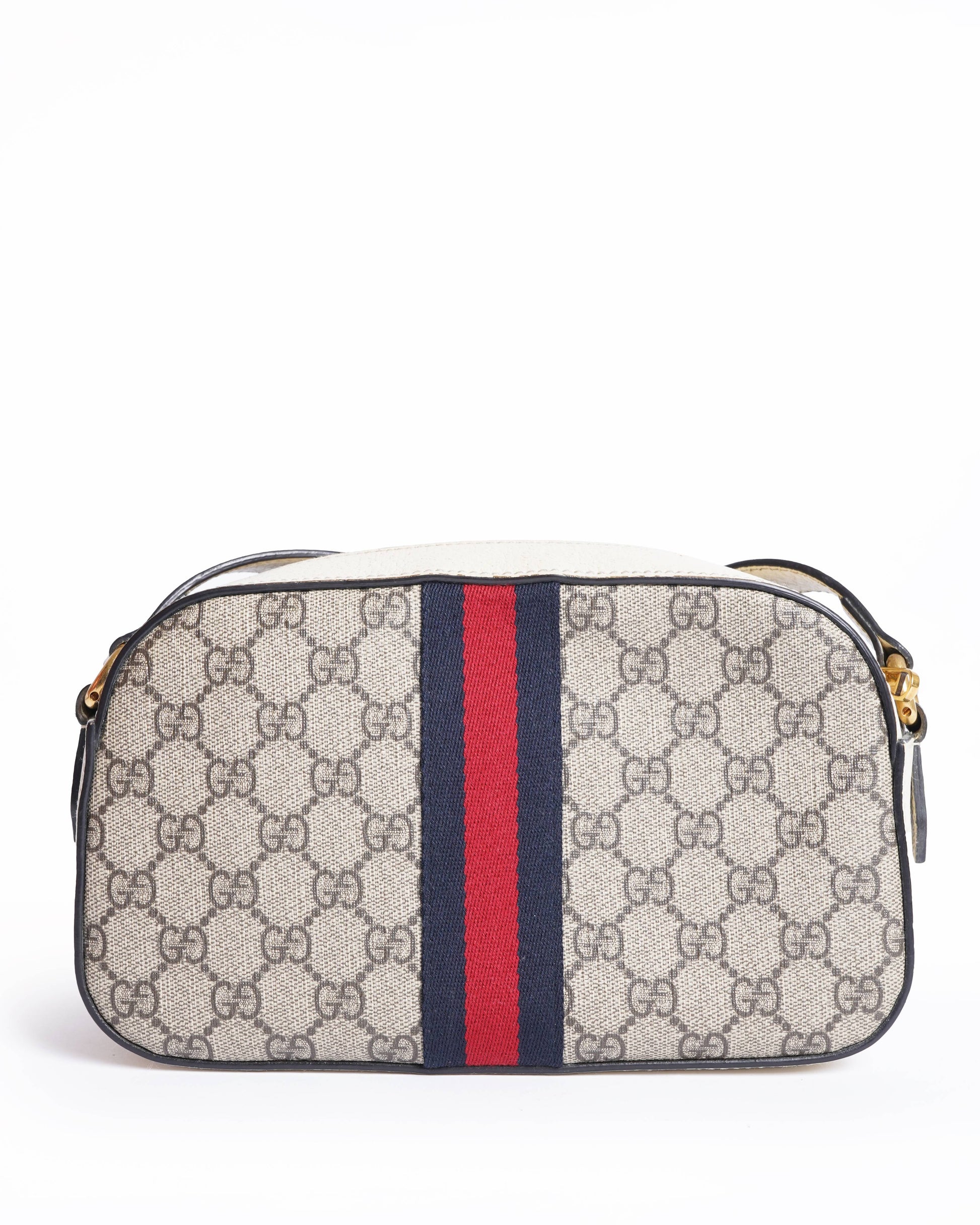 Gucci Lou Leather Canvas Crossbody