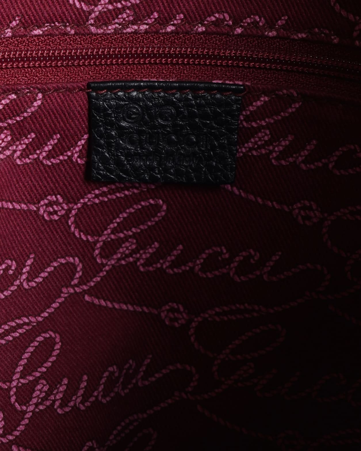 Gucci Lou Monogram Leather Canvas Shoulder Bag