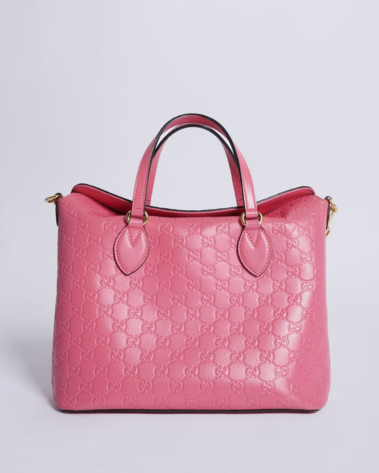 Gucci Leather Top Handle Tote