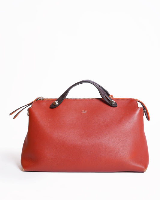 Fendi Leather Rust Shoulder Bag