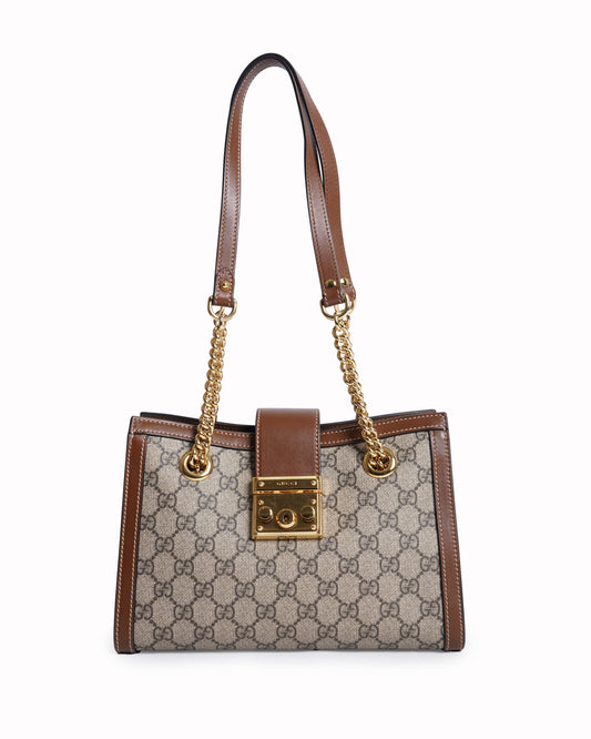 Gucci Lou Chain Leather Shoulder Bag