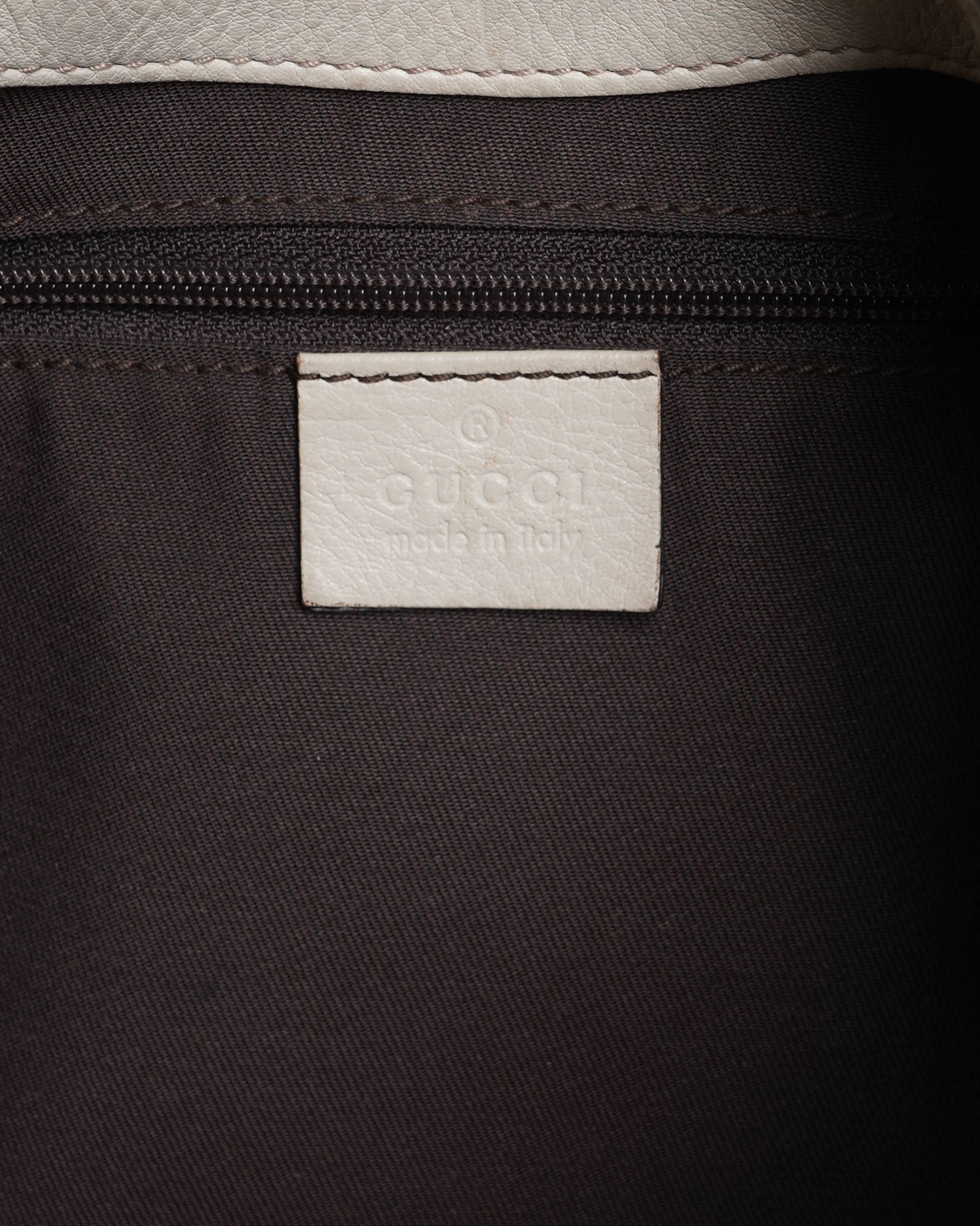 Gucci Monogram Leather Canvas Shoulder Bag