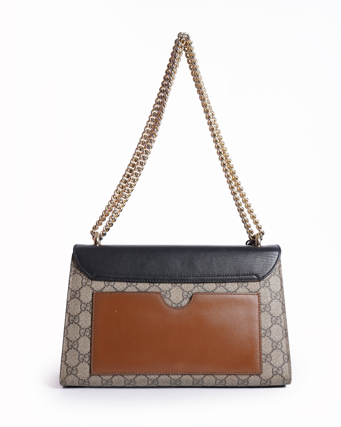 Gucci Monogram Chain Leather Shoulder Bag