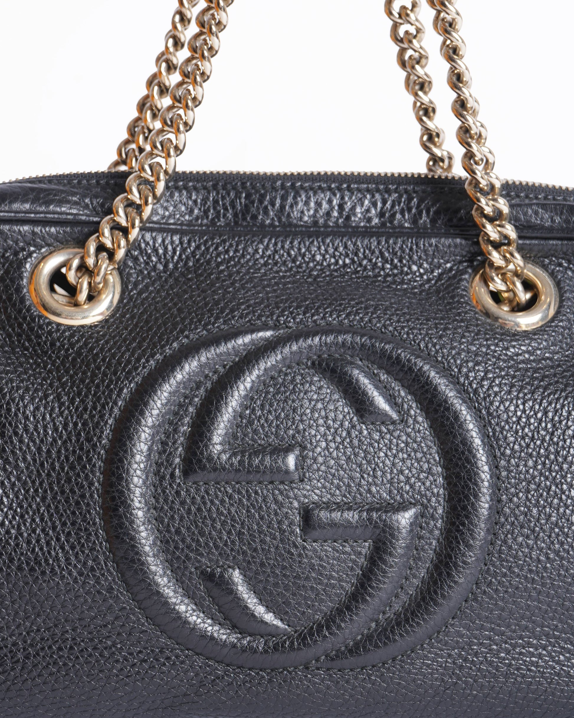 Gucci Lou Chain Leather Shoulder Bag