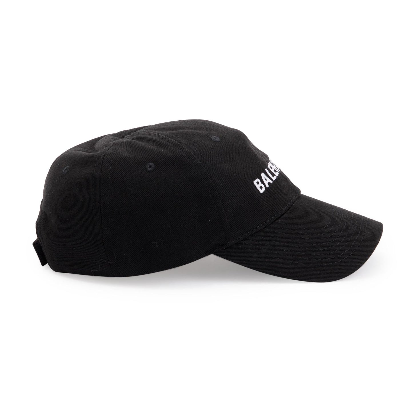 Balenciaga 2021 Black Cotton Logo Baseball Cap, L 59