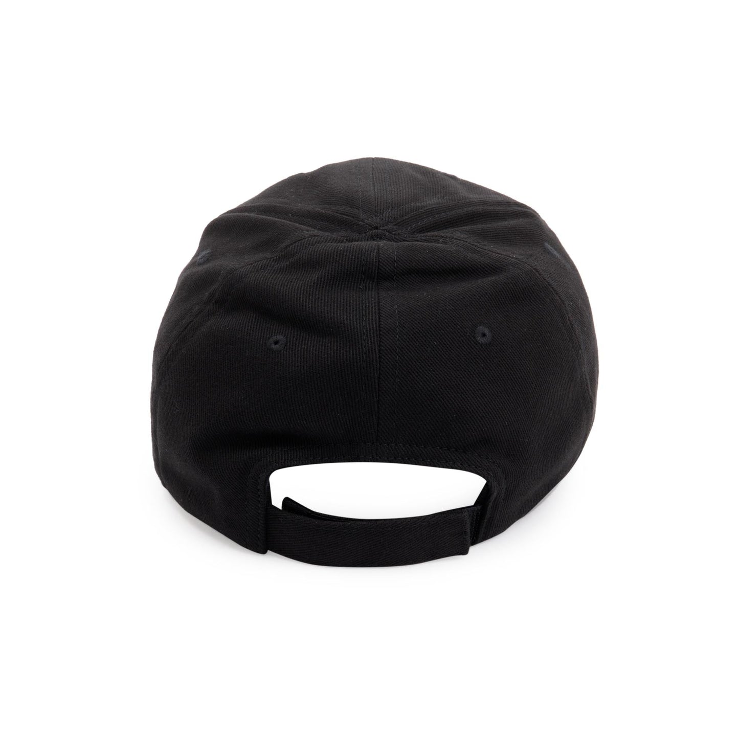 Balenciaga 2021 Black Cotton Logo Baseball Cap, L 59
